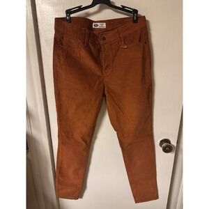 Old Navy Women's Rust Colored Super Skinny High Rise‎ Corduroy Jeans Size 12